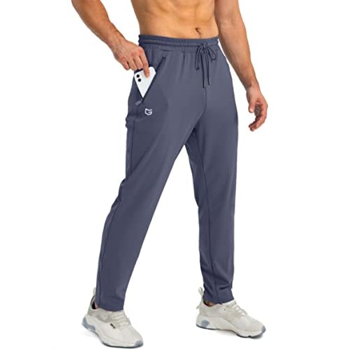 G Gradual Men's Sweatpants with Zipper Pockets Tapered Joggers for Men Athletic Pants for Workout, Jogging, Running