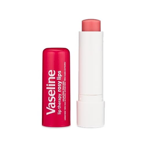 Vaseline Lip Therapy Care Rosy, Fast-Acting Nourishment, Ideal for Chapped, Dry, Cracked, or Damaged Lips, Lip Balm, 3-Pack of 2, 0.16 Oz Each, 6 Lip Balms