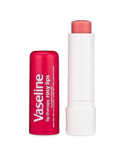 Vaseline Lip Therapy Care Rosy, Fast-Acting Nourishment, Ideal for Chapped, Dry, Cracked, or Damaged Lips, Lip Balm, 2-Pack of 2, 0.16 Oz Each, 4 Lip Balms