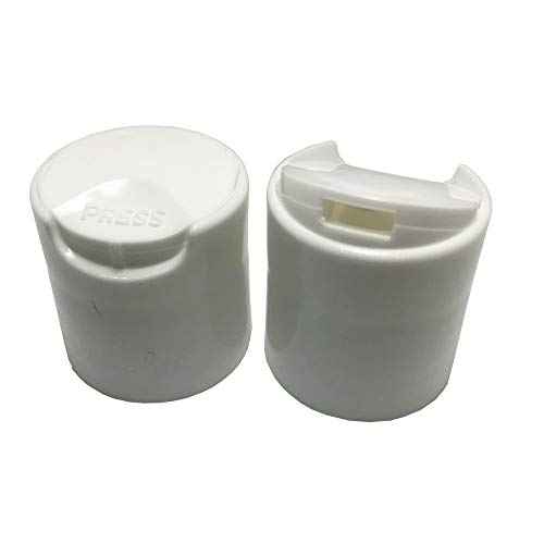 25 PCS Empty White HDPE Bottle 8 oz - Cosmo Round Plastic Bottles - 24/410 Neck White Disc Cap - 24 mm Foil Pressure Seal for Freshness and Leak Prevention - Phthalate Free Approved for Safe Cosmetics