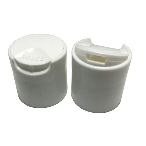 25 PCS Empty White HDPE Bottle 12 oz - Cosmo Round Plastic Bottles - 24/410 White Disc Cap - 24 mm Foil Pressure Seal for Freshness and Leak Prevention - Phthalate Free Approved for Safe Cosmetics