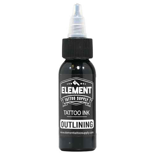 Element Tattoo Supply Greywash Tattoo Ink Set - Professional Tattooing, Light, Medium & Dark Shades, Includes Black & White Solid Inks for Outlining, Shading & Blending, 1 oz Bottle (5 Pack)