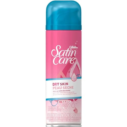 Gillette Satin Care Dry Skin Shave Gel for Women - 7 Oz Pack of 4