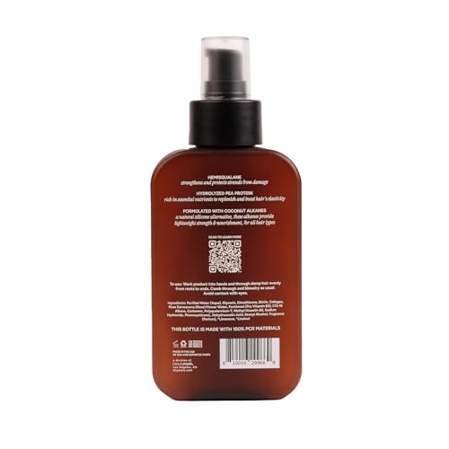 The Hair Method Heat Protect Serum – Lightweight, Silicone-Free Hair Shield with Hemisqualane & Pea Protein, Vegan, 6.25 fl oz