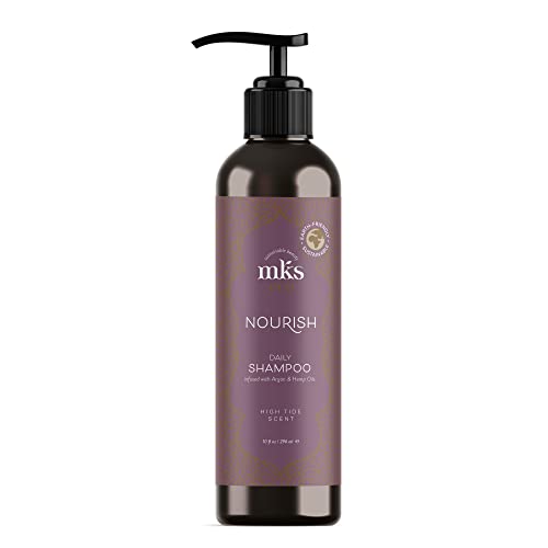 MKS eco Nourish Shampoo - Cleanses, Strengthens & Repairs - Ideal for Fine Hair, Safe for Color Treated Hair - Moroccan Argan Oil, Hemp Seed Oil - Vegan, Cruelty Free