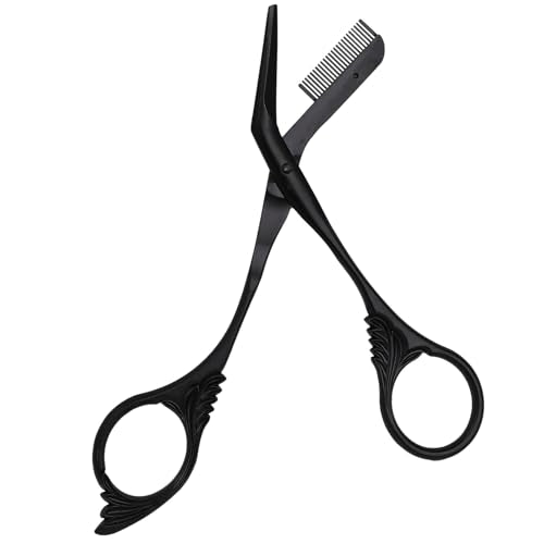 Eyebrow Scissors with Built-in Comb - Precision Trimmer