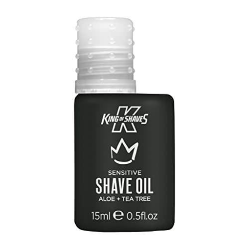 King Of Shaves Sensitive Shaving Oil, Shaving Oil For Men, QUAD PACK 0.51 fl oz