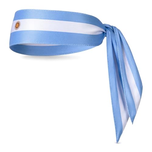 World Cup 2026 Flag Tie Headband - Breathable Soccer Fan Sweatband