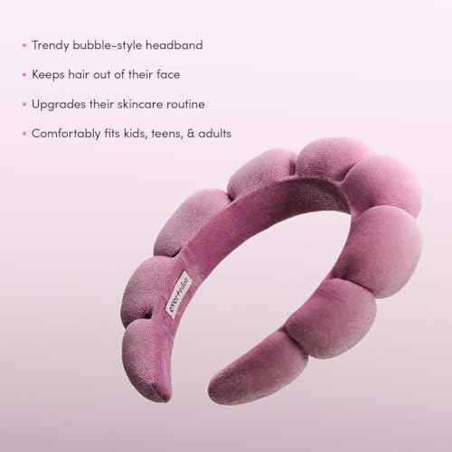 Evereden Kids Spa Headband: Soft, Adorable Terry Fabric Spa Headbands for Girls - Stylish Sponge Fabric Headbands for Face Washing, Putting on Face Paint, or Just Having Fun