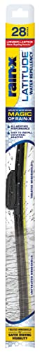 Rain-X 810197 Latitude 2-In-1 Water Repellent Wiper Blades, 26" and 20" Windshield Wipers (Pack Of 2), Automotive Replacement Windshield Wiper Blades With Patented Rain-X Water Repellency Formula