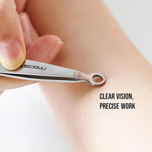 Ring Tweezer - Stainless Steel Eyebrow & Facial Hair Removal
