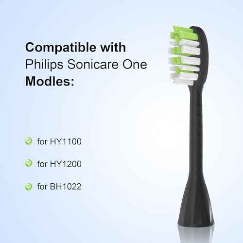 Replacement Toothbrush Heads Compatible with Philips Sonicare One Electric Toothbrush£¬Brush Head 10 Pack for HY1100 for HY1200 for BH1022,5black+5white