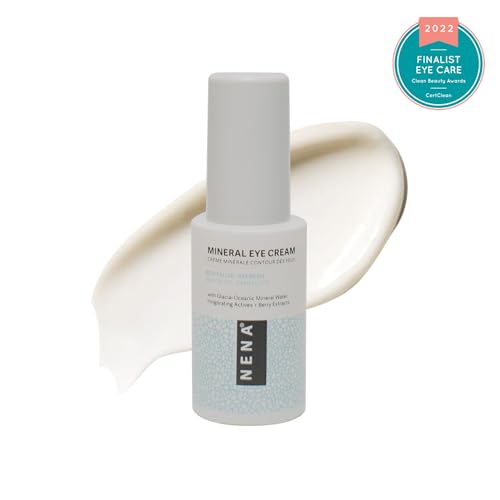 NENA Skincare Mineral Eye Cream - Hydrating Under Eye Cream for Dark Circles - Reduces Appearance of Puffiness with Canadian Glacial Water - 0.5 oz.