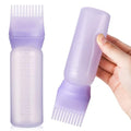 Pimoys 6oz Purple Hair Dye Root Comb Applicator Bottle for Hair Coloring