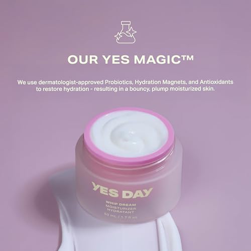 Yes Day Whip Dream (Refill) Face Moisturizer for Teens ? Whipped Airy Gel Cream for Glowing Skin ? Clean Hydrating Skincare for Teens & Ages 10 Up, with Coconut and Vegan Ceramides (50ml / 1.7 fl oz)