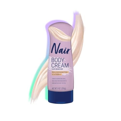 Nair Hair Remover Lotion Cocoa Butter & Vitamin-E 9 Ounce (266ml) (2 Pack)