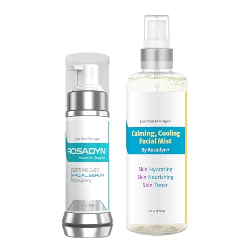 Rosacea Treatment Reparative CoQ10 Serum and Facial Mist | Hydrate, Heal, Protect and Nourish While Reducing Redness