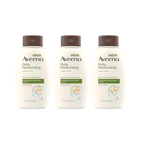 Aveeno Daily Moisturizing Body Wash, 12 Fl. Oz, Pack of 3