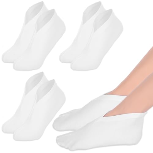 3 Pairs Cotton Moisturizing Overnight Spa Socks for Dry Feet & Cracked Heels
