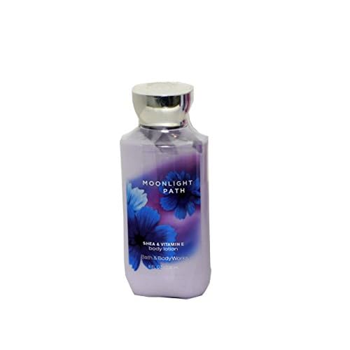 Bath & Body Works Signature Collection Moonlight Path Gift Set - Bundle - 4 items: Ultra Shea Cream, Body Lotion, Shower Gel, and Shower Sponge