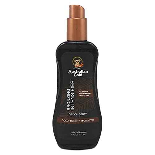 Australian Gold Intensifier Bronzing Dry Oil Spray 8 Ounce (235ml) (Pack of 6)
