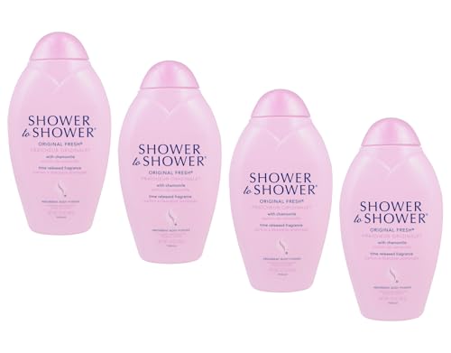 Shower to Shower Talc-Free Body Powder, 13 oz - Pack of 4