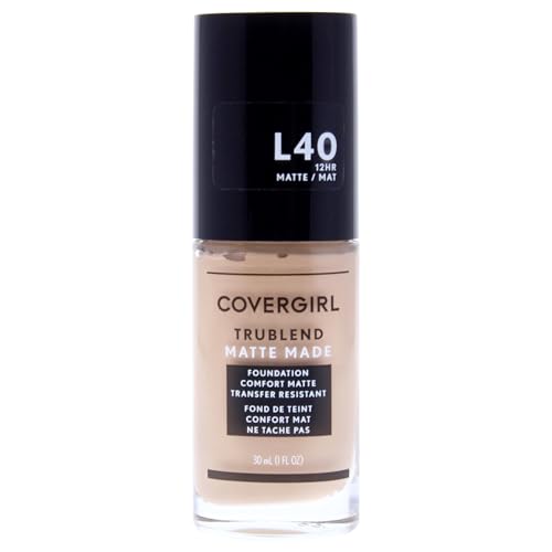 COVERGIRL TruBlend Matte Made Liquid Foundation, Classic Ivory 1oz