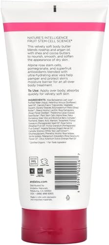 Andalou Naturals Body Btr, 1000 Roses, Velvet Soft, 8 Fl Oz