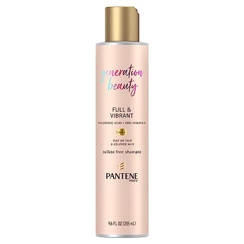 Pantene Generation Beauty Full & Vibrant Shampoo with Hyaluronic Acid, 9.6 Fl Oz