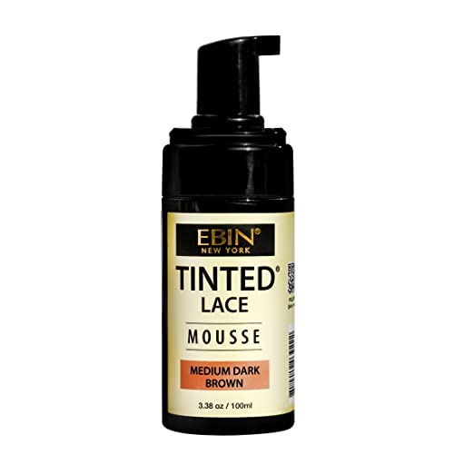 EBIN Tinted Lace Mousse Medium Dark Brown 3.38oz
