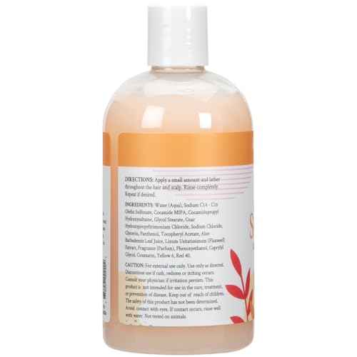Ginger Lily Farms Botanicals Moisturizing Shampoo for All Hair Types, Coco Mango, 100% Vegan & Cruelty-Free, Coconut Mango Scent, 12 Fl Oz
