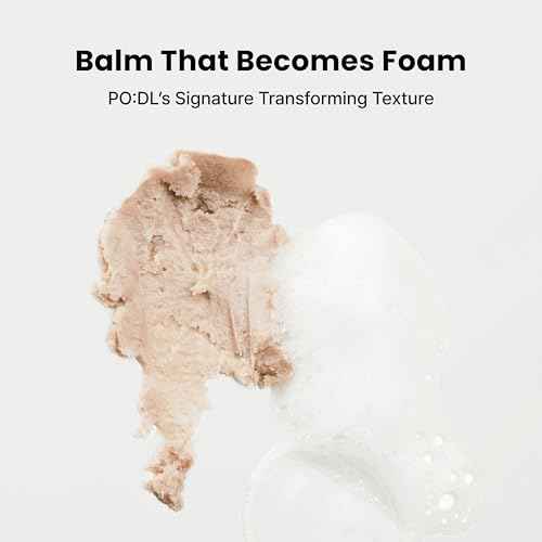 podl Vegan Balm to Foam Cleansing Cream | One Step Makeup Melting Cleansing Balm with Hydrating Foam | Gentle Formula for Sensitive Skin with No Irritation | No Residue & Non-Greasy | Korean Skincare