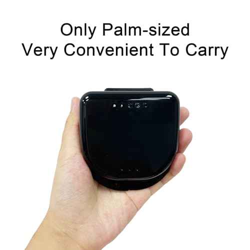 10 Pack Retainer Case,Dental Retainer Box with Vent Holes,Multicolor Storage Container for Aligner Mouth Guard Denture Box (Black)