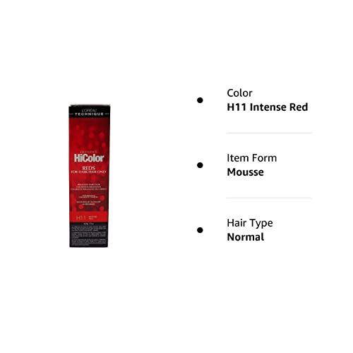 Loreal Excellence Hicolor H11 Tube Intense Red, 1.74 Ounce (Pack of 2)