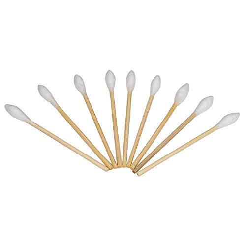 Tipton Power Swabs .22 Caliber - 250 Count with Cotton Construction and Bamboo Handle for Mess-Free Firearm Cleaning