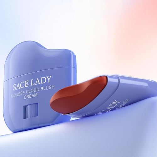 SACE LADY Creamy Blush Face Makeup, No Drying Blusher Cosmetics Pigmented Smooths Nourishes for Lip Eye Cheek Beauty Make Up, 0.31Oz (#03, 0.31Oz)