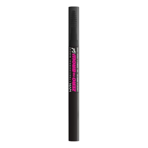 NYX Zero to Brow Longwear Eyebrow Gel, Black (Pack of 2)
