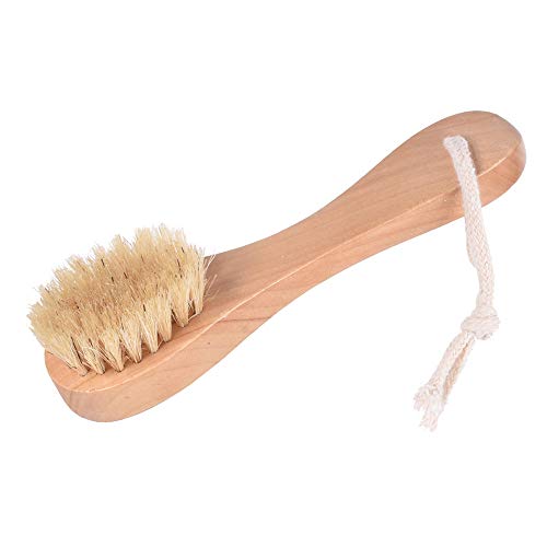 Natural Bristle Facial Brush with Wooden Handle (Pack of 2)