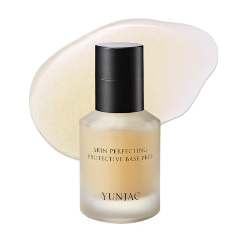 Base Prep Korean Primer (1.35 fl oz) ? Silicone-Free Grip Makeup Base, Serum Texture for Radiant Skin, Long-Lasting Glow with Rice Ferment, Ceramide, Niacinamide, Squalane