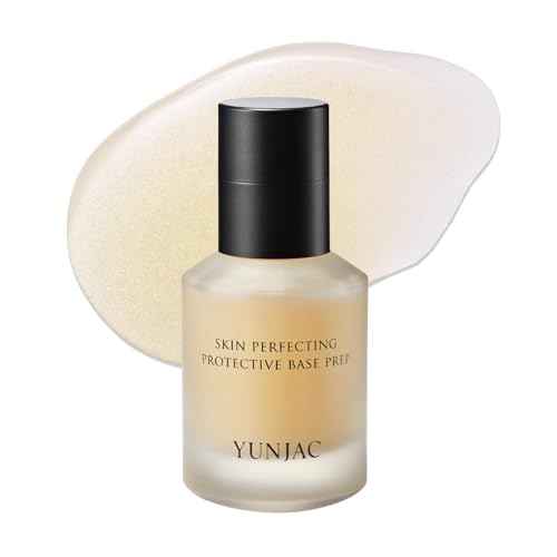 Base Prep Korean Primer (1.35 fl oz) ? Silicone-Free Grip Makeup Base, Serum Texture for Radiant Skin, Long-Lasting Glow with Rice Ferment, Ceramide, Niacinamide, Squalane