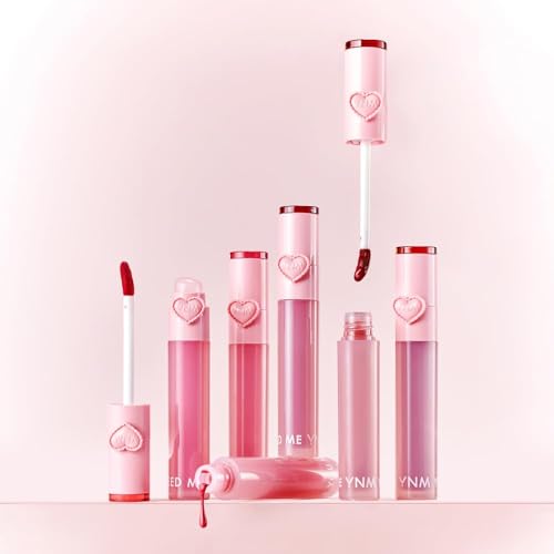 YNM Heart Jelling Tint, PAPAYA JELLING, Silicone Lip Brush Included, K-Beauty, Non-Sticky, Moisturizing, Smudge-Proof, Korean Lip Tint, Long-Lasting, Vivid Color, 0.09 oz