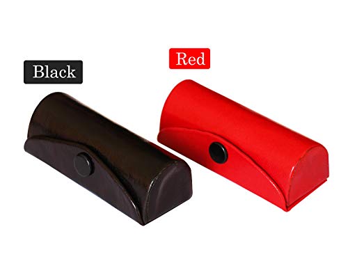 Leather Lipstick Case Holder Set of 2 with Mirror