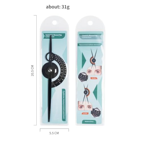 Golden Ratio Eyebrow Caliper - Double Scale Ruler for Makeup