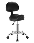 VEVOR Saddle Stool with Back Support, 450 lbs Capacity