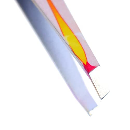 6Pcs Professional Girl Eyebrow Tweezer Stainless Steel Slanted Eyebrow Tweezers Eyebrows Hair Remover Tools Cosmetics Beauty (random color)¡¦