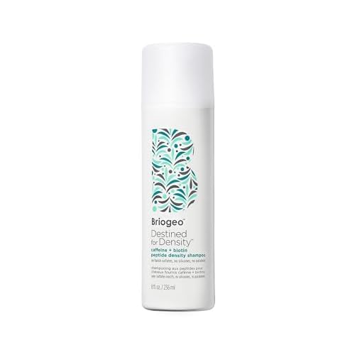 Briogeo Destined For Density Caffeine + Biotin Peptide Density Shampoo, Increases Hair Thickness and Volume for Fine or Thinning Hair, Vegan, Cruelty-Free