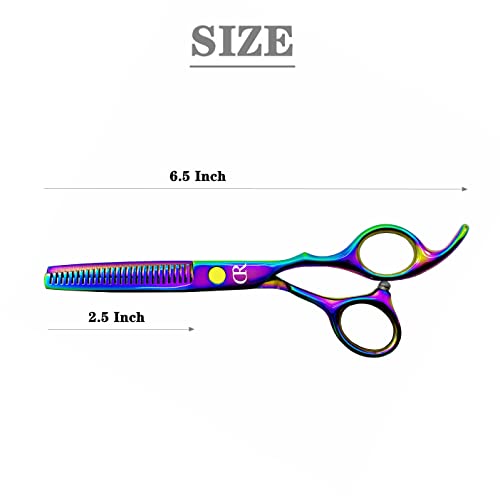 Professional Hair Thinning Shears 6 Inch Hair Cutting Teeth Scissors Hairdressing Texturizing Salon Shears Japanese 440c Stainless Steel Barber Haircut Scissors For Women/Men/kids