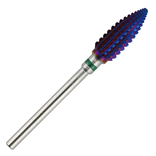 C & I TAPERED TORNADO & TEXAS TORNADO Nail Drill Bit for Nail Drill Machine, Purple Coated (Texas Tornado C)