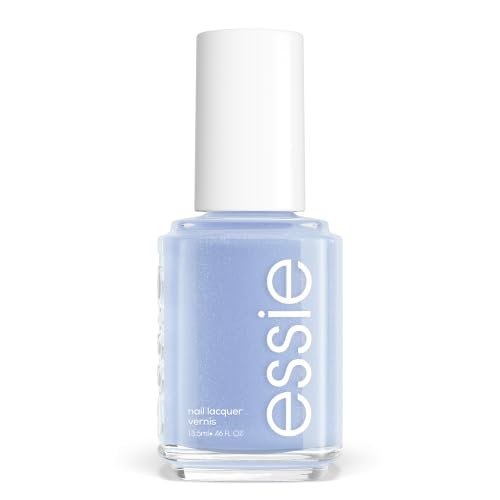 essie Nail Polish, Bikini So Teeny - Sparkling Blue Glossy Shine, 0.46 oz