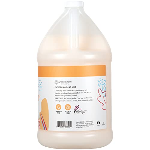 Ginger Lily Farms Botanicals Hand Soap + Butter Lotion Bundle, Coco Mango
